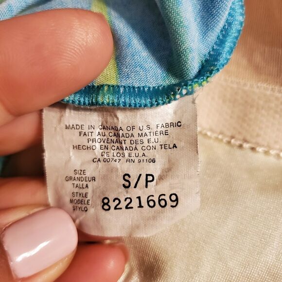 Vintage Palm print swimsuit - Picture 2 of 6